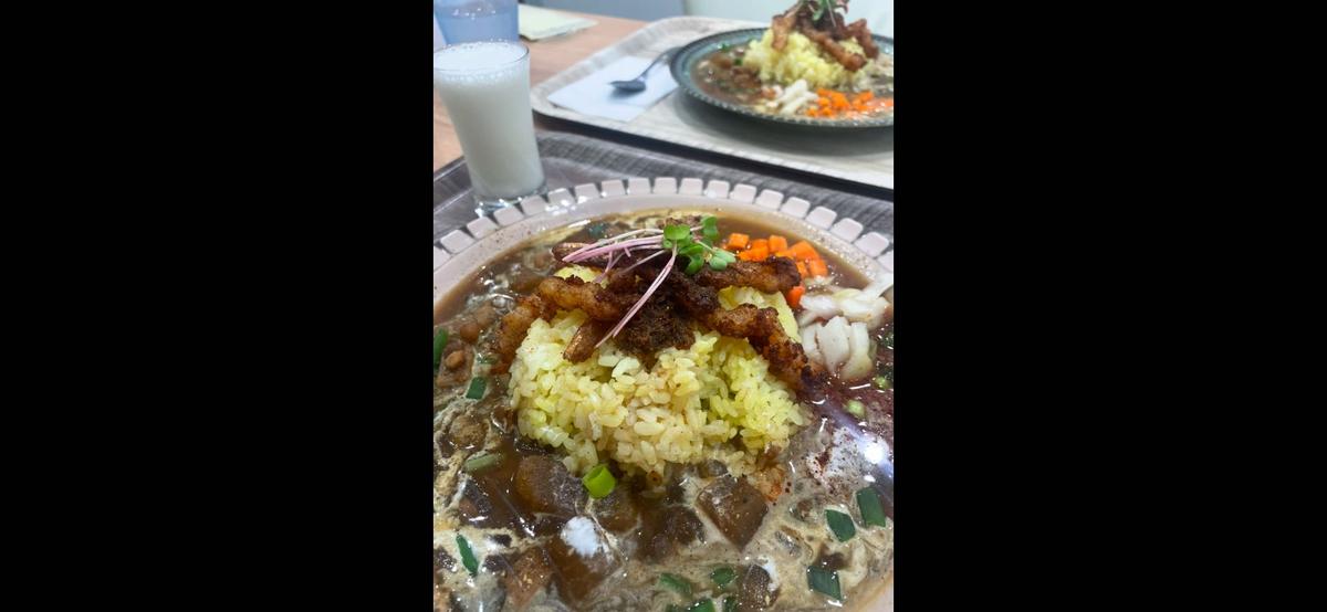 シュリンプカレーとプレゼントラッシー