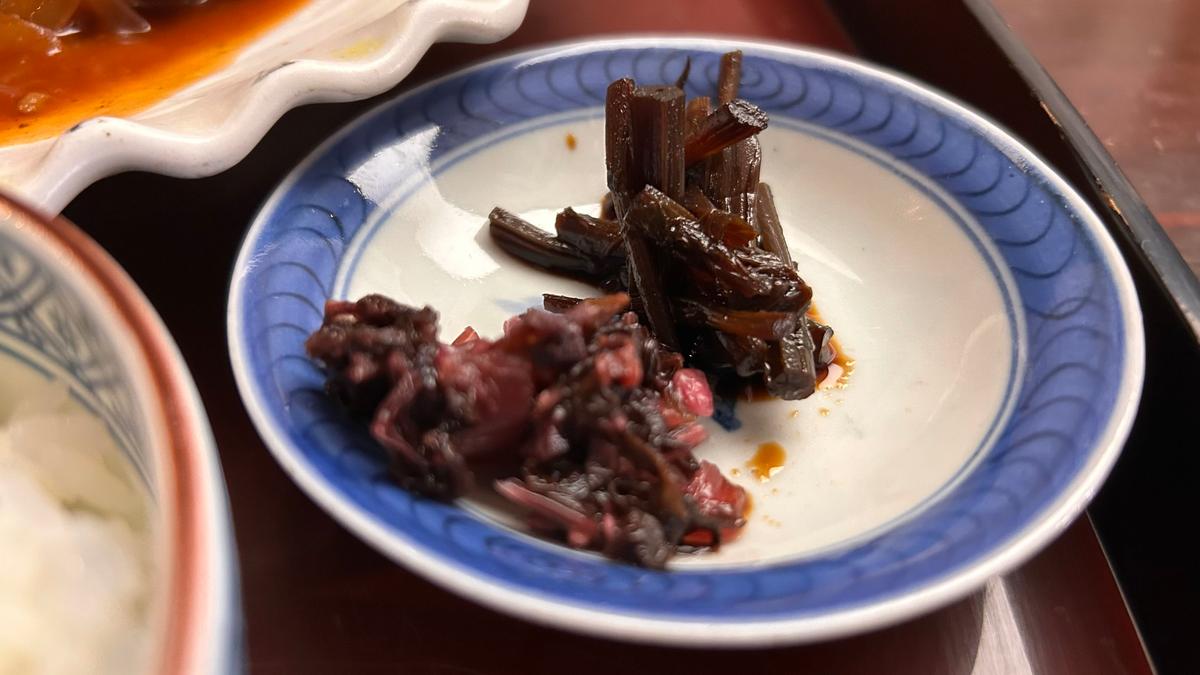 お漬物でご飯がすすみます(^^♪