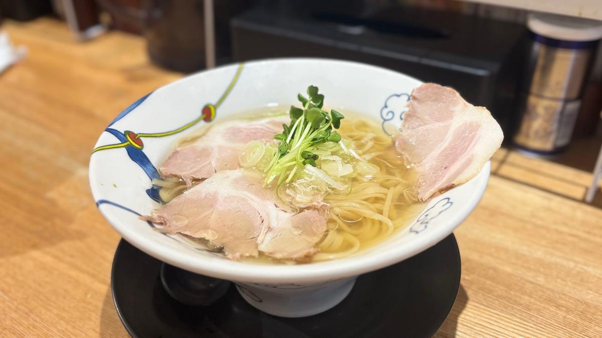 海老薫る冷やし海老塩ラーメン🦐