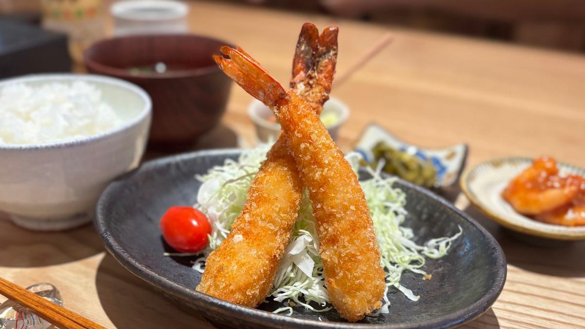 天然生海老を使用🦐 思わず目を見開くプリプリ食感でした😳