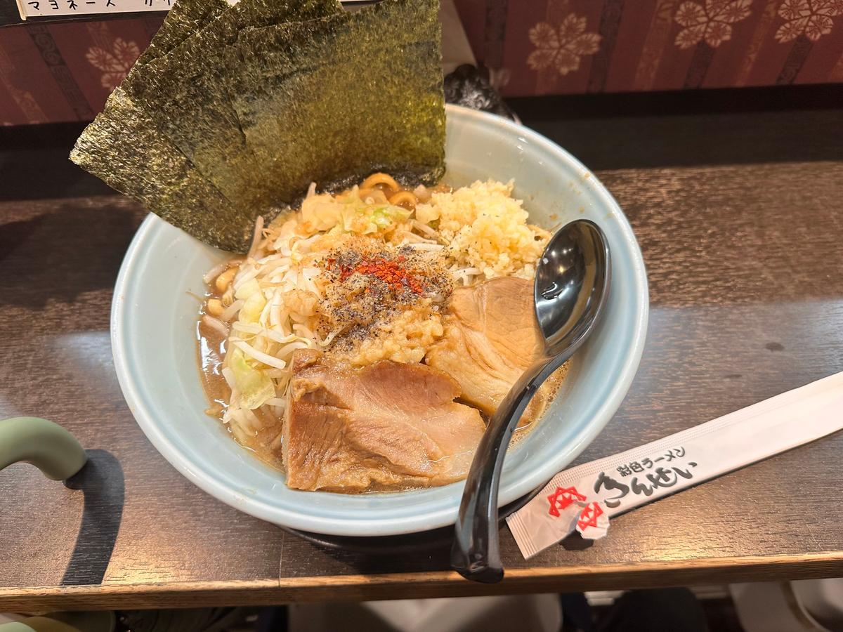 ラーメン小　LINE特典海苔3枚トッピング