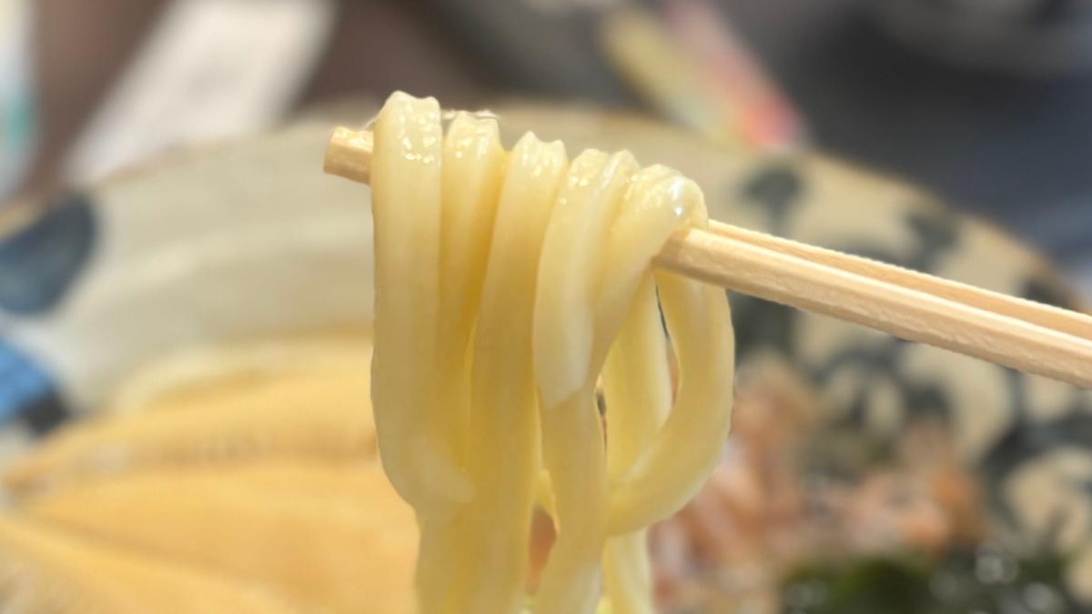 一期一麺さんの熟成されたうどんはお出汁との馴染みも最高！