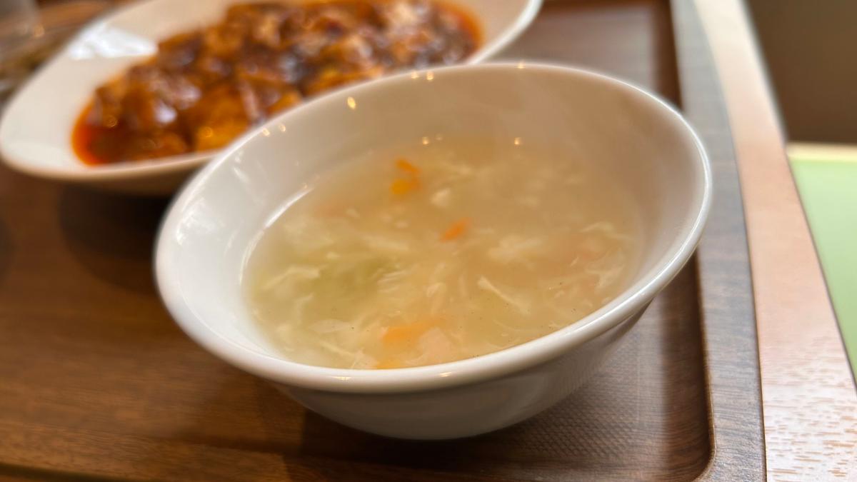 まさに中華！って感じのとろみのあるスープ