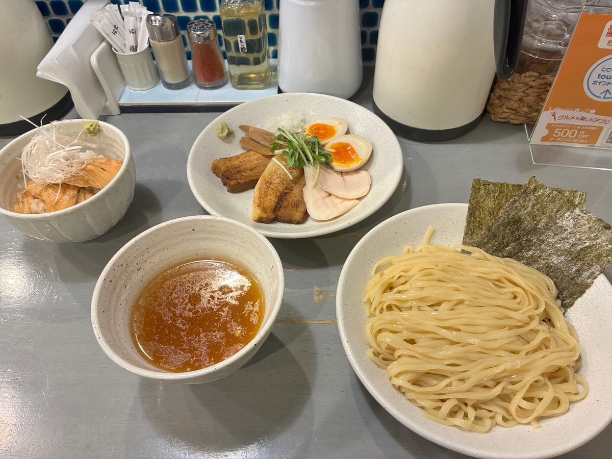 特製つけ麺と漬け丼
