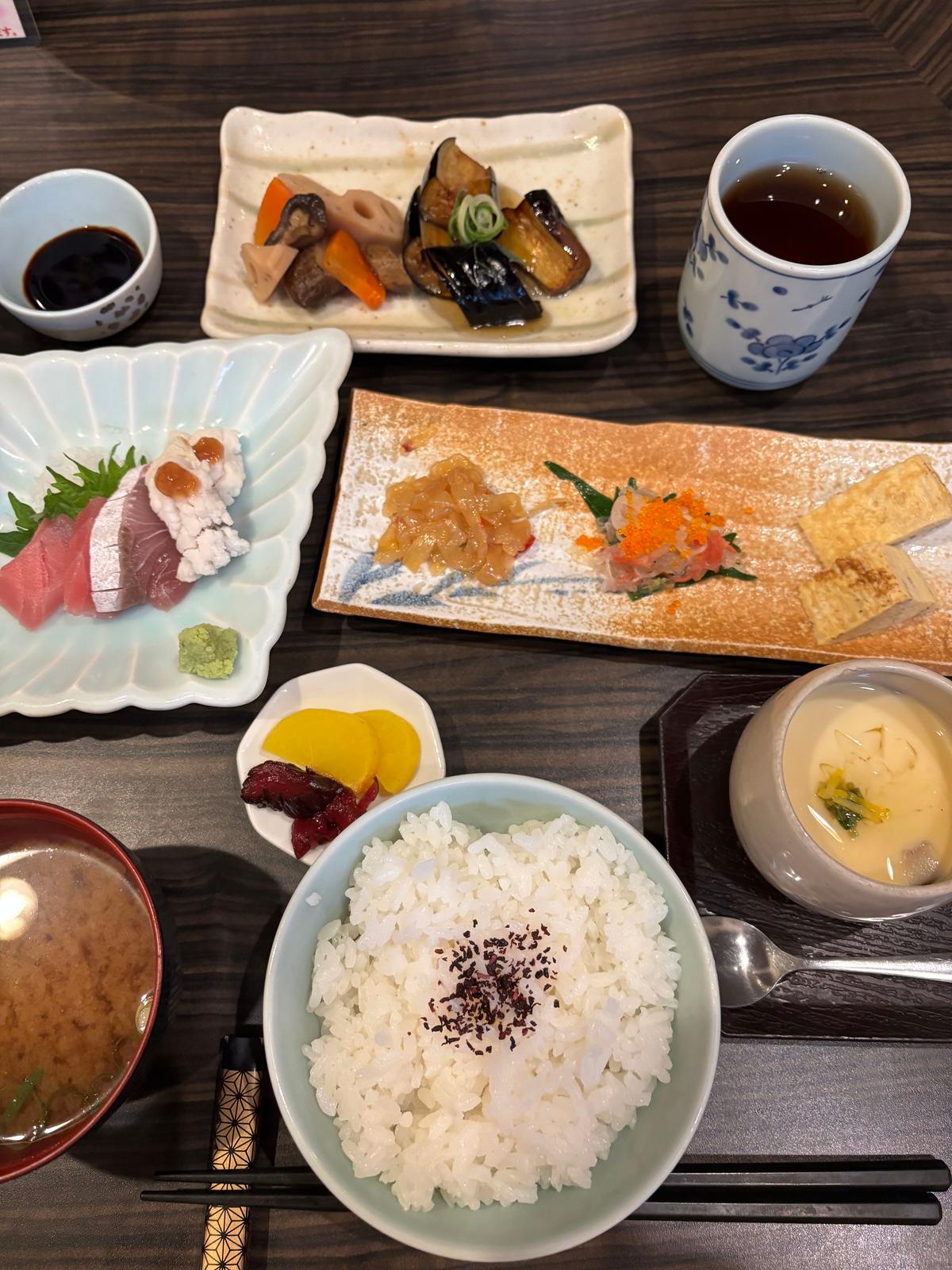 和ランチと茶碗蒸し😋🍴💕