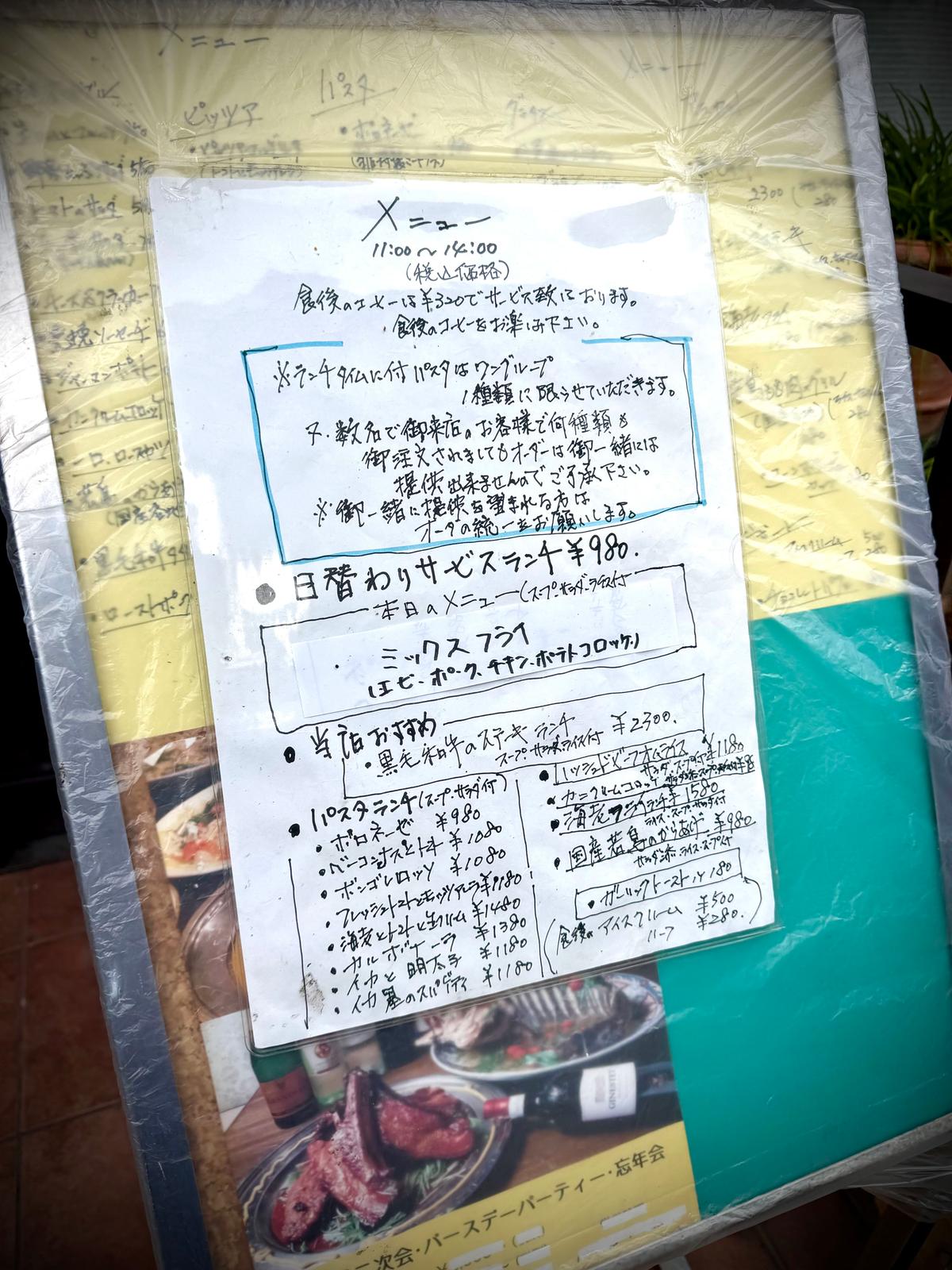 メニュー