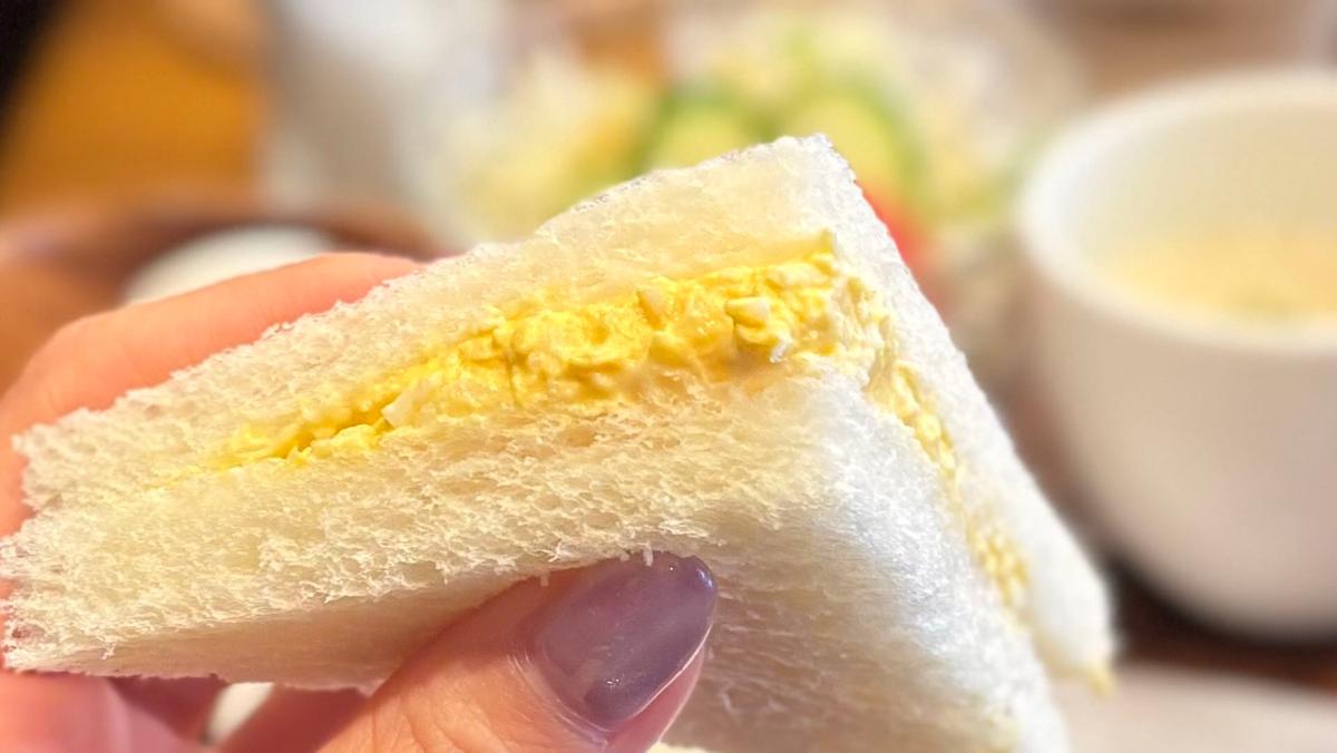 たまごサンドもふわふわ✨