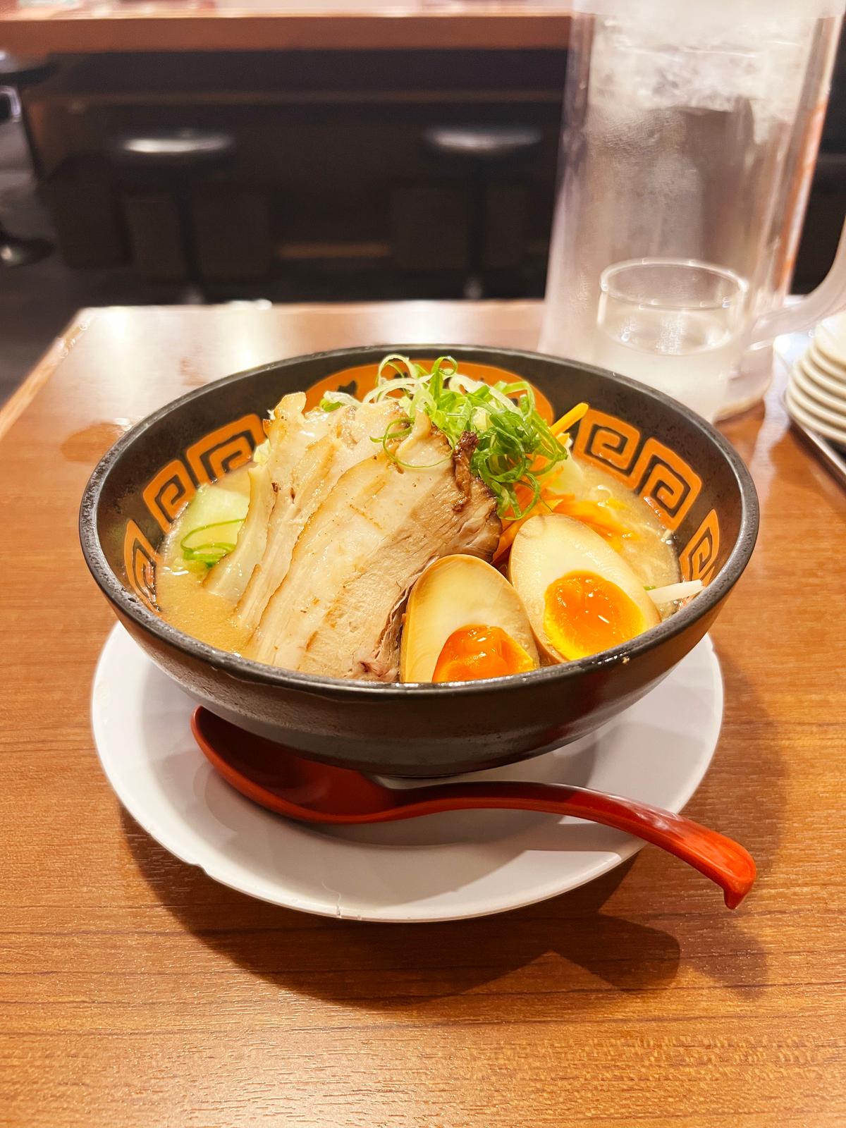 豚骨味玉野菜トッピング