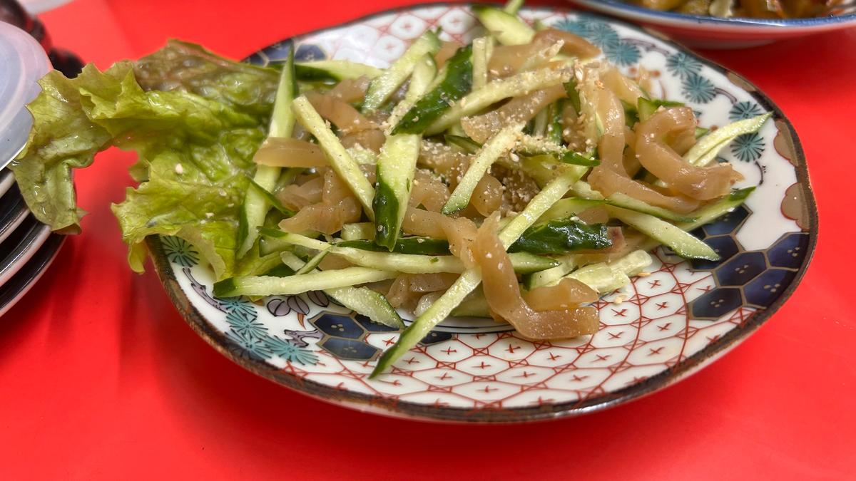 ザーサイはきゅうりと絡んで抜群の味