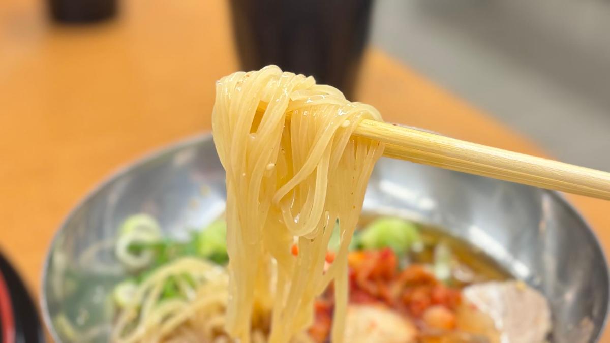 ひんやり冷たい麺が体を冷やしてくれます🎐