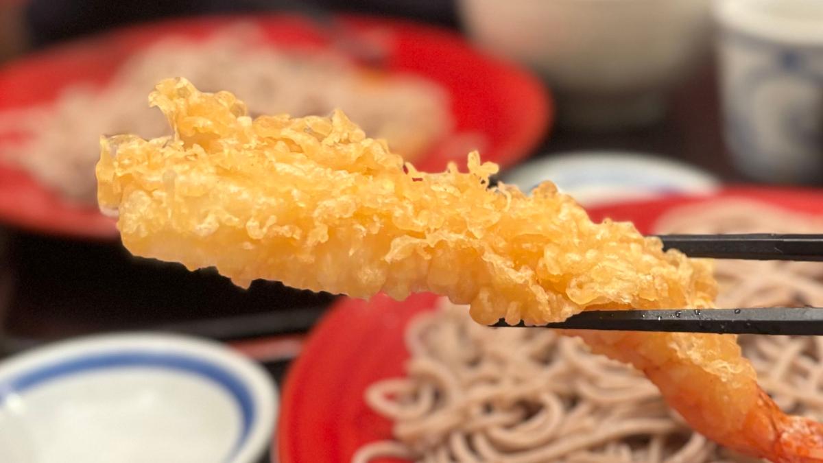 大きい海老天はテンションあがります🍤✨