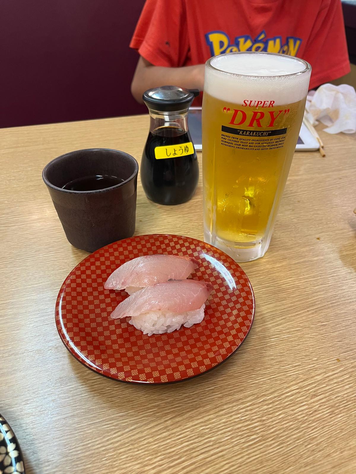 お寿司にはビール🍺