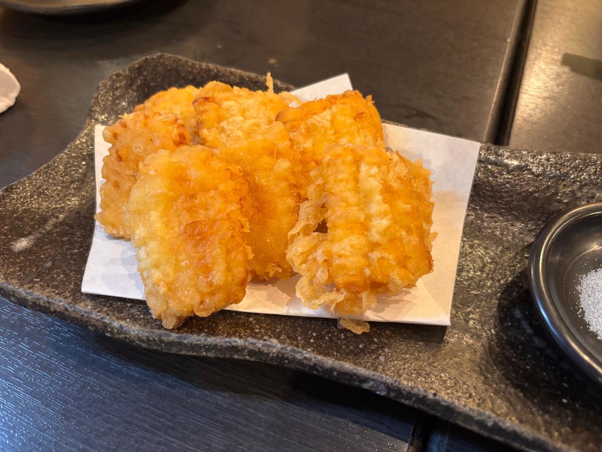 トウモロコシの天ぷら