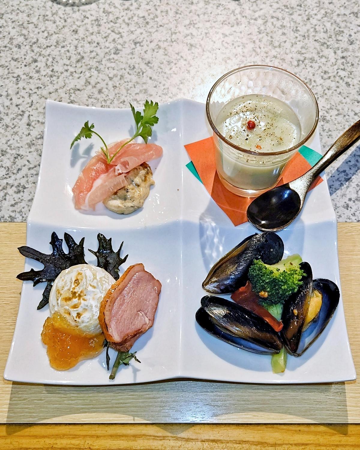 居酒屋ラグジュアリーXmasごちそう倶楽部／前菜4種盛り