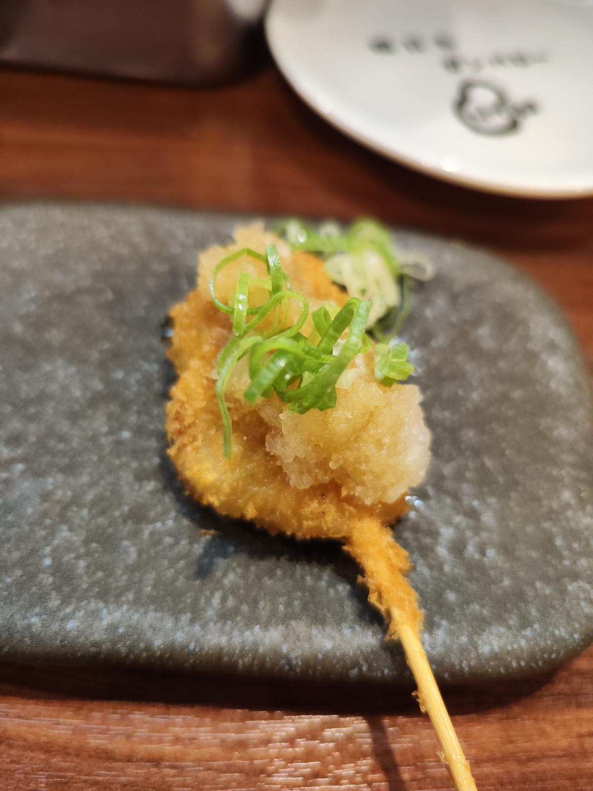 期間限定メニューの豚へレおろしポン酢