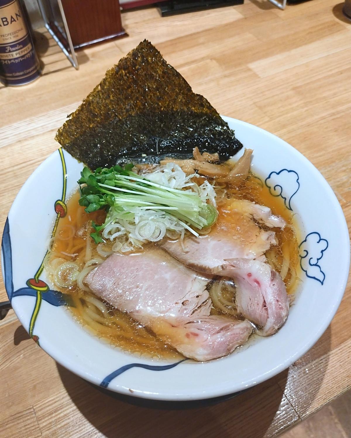 冷やし煮干醤油ラーメン