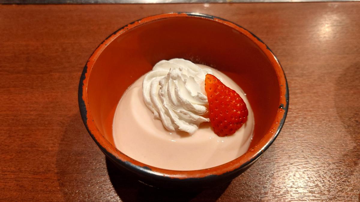もっちり苺大福プリン🍮🍓