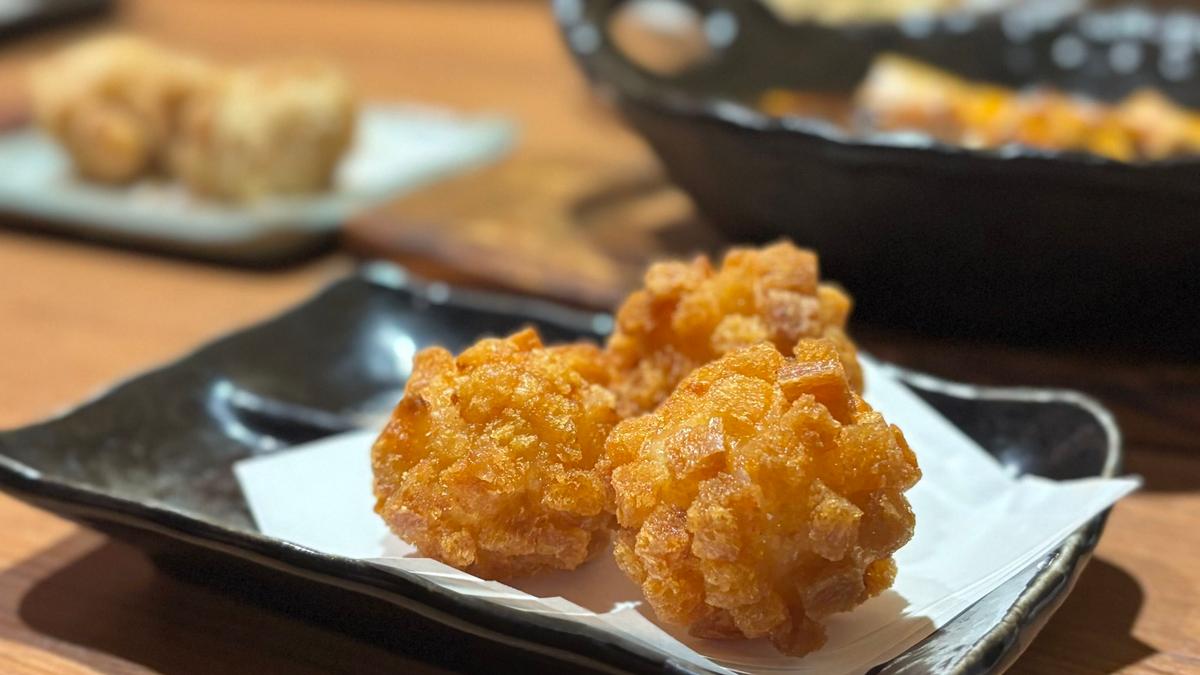 クルトンが衣になっていてサクサク、中はプリっと！な海老のクルトン揚げ🦐