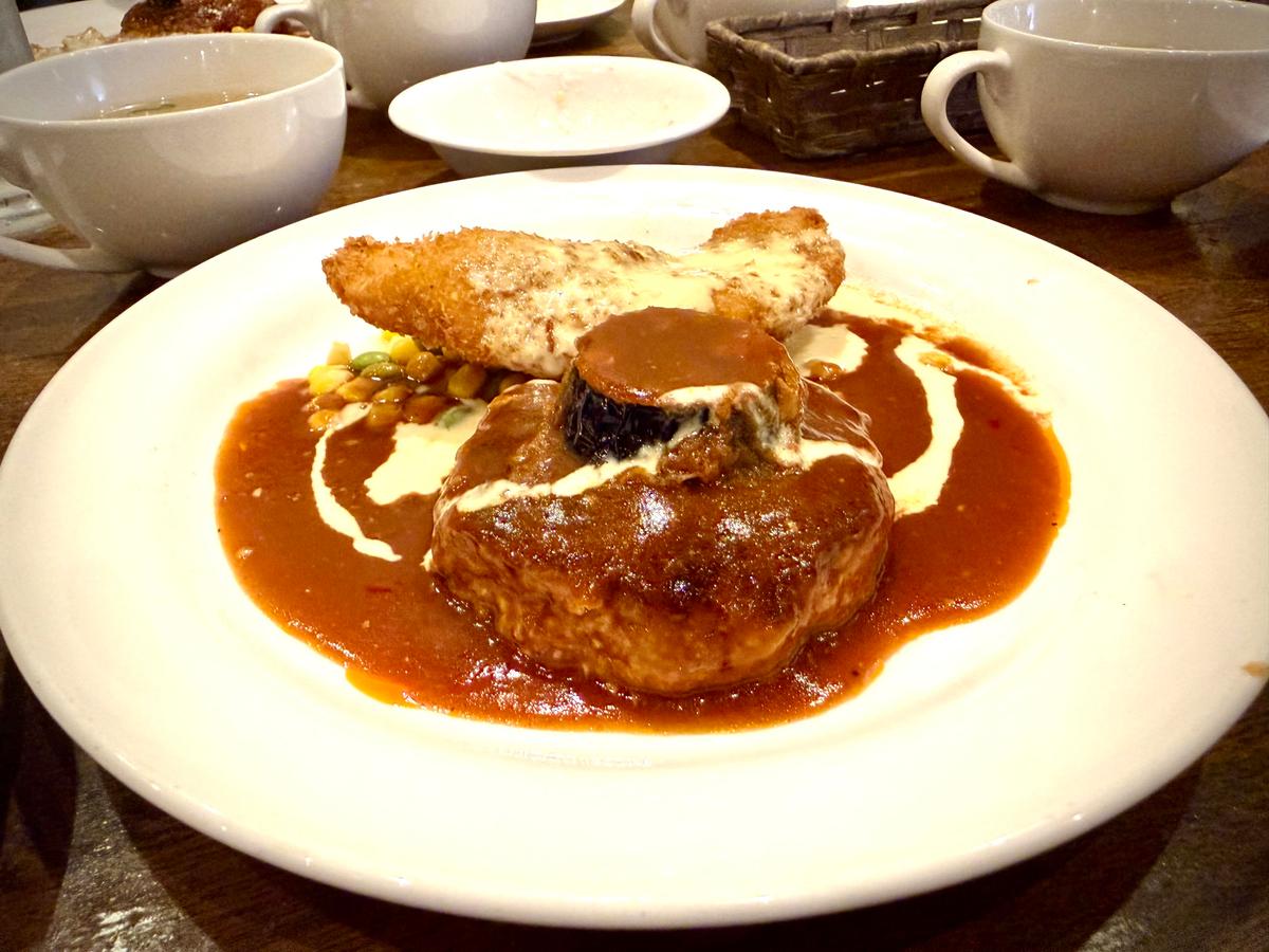 ハンバーグ&ササミフライ