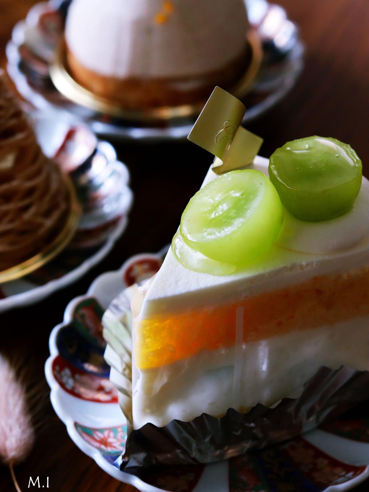 シャインマスカットのショートケーキ
