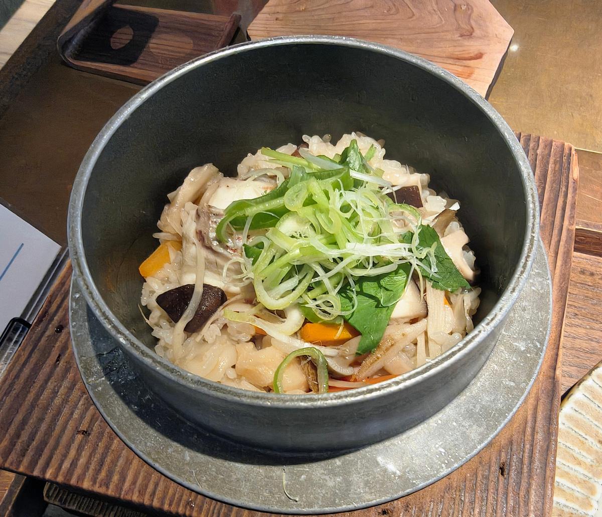 釜飯といえば…、ふわっと上がる湯気〜♡