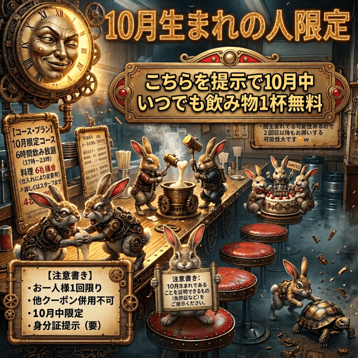 まちうまユーザー限定！10月誕生日の方限定！
