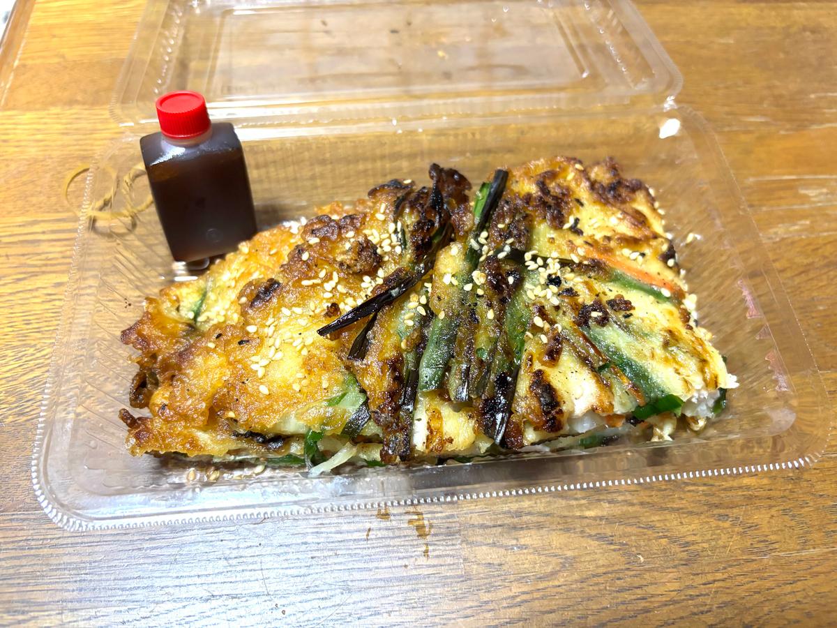 チヂミ タマネギの食感がいい^_^