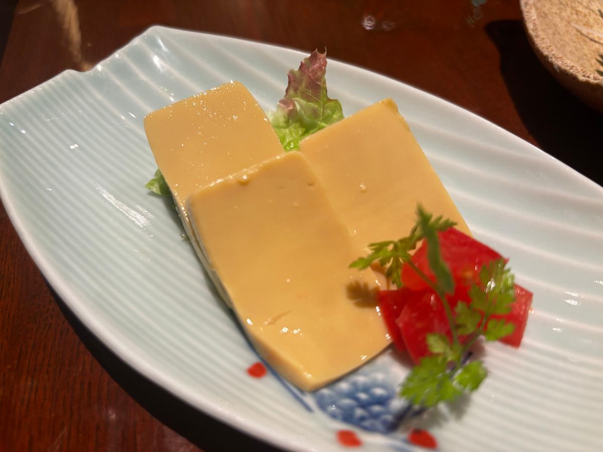 珍しい🌽豆腐