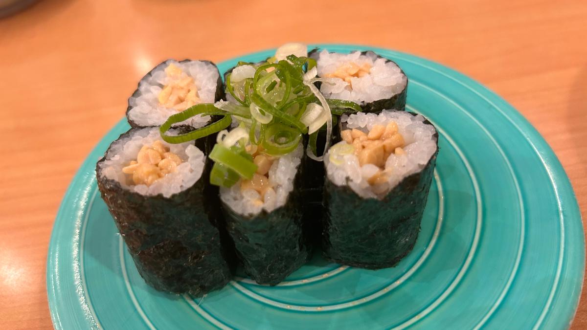 納豆巻きも美味しかったな~❤