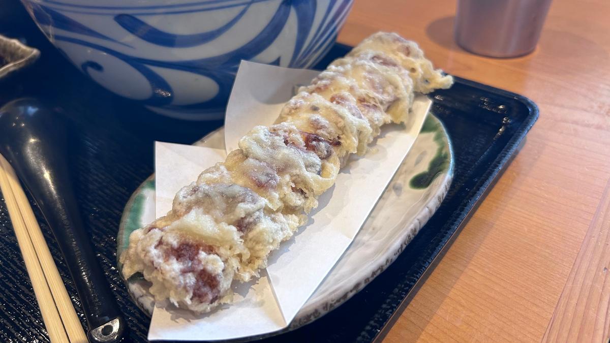 ちくわ天も大きいんですよ!!