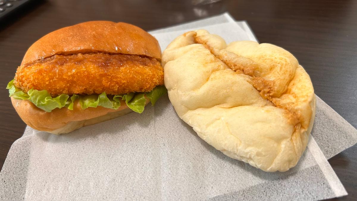 買ったパンは持ち帰り時に潰れちゃいましたが、美味しかった😁