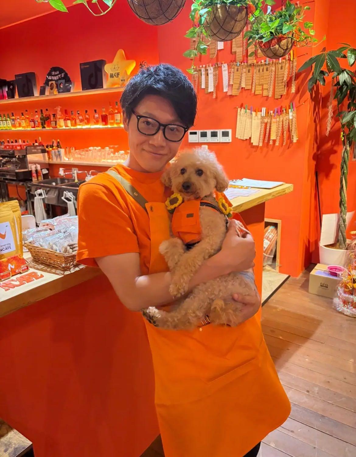 こむぎちゃんと店長