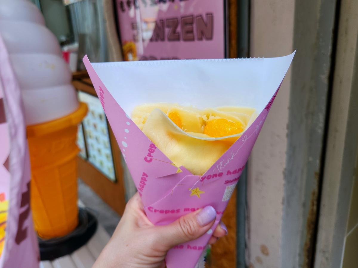 生地は薄めなのにモチモチ♪