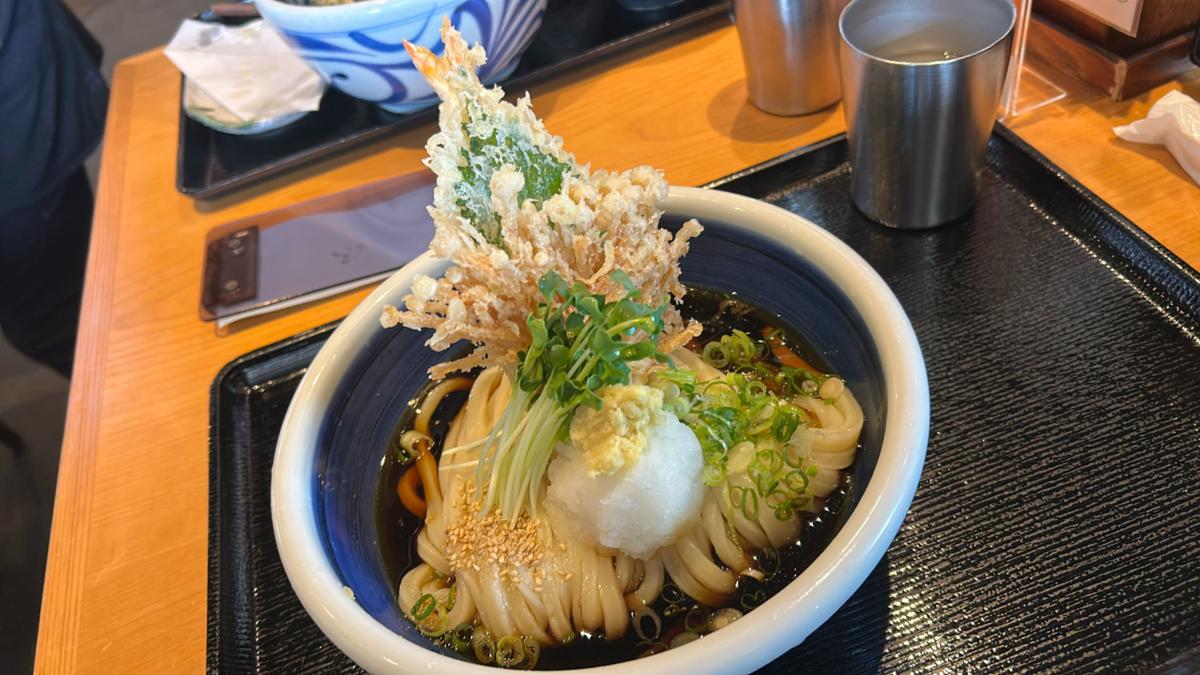 海老天おろしうどん