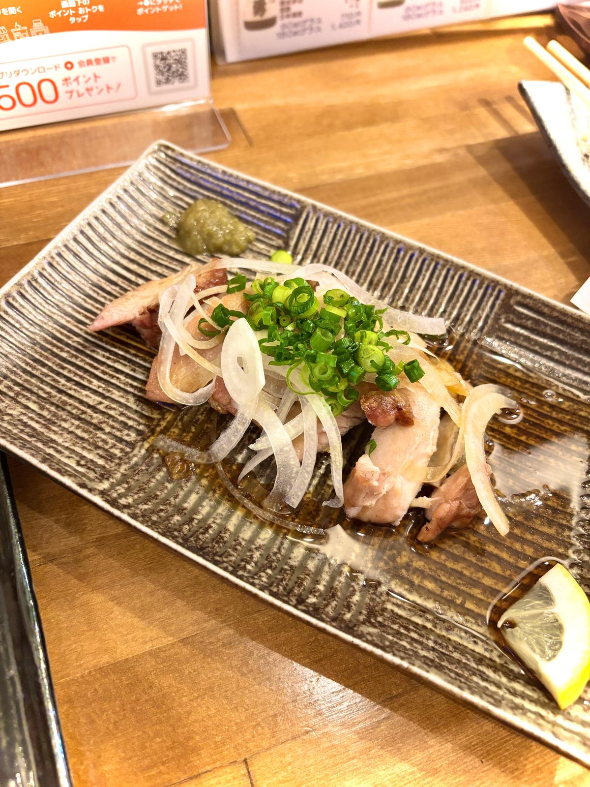 丹波地鶏もも炭火焼き 980円