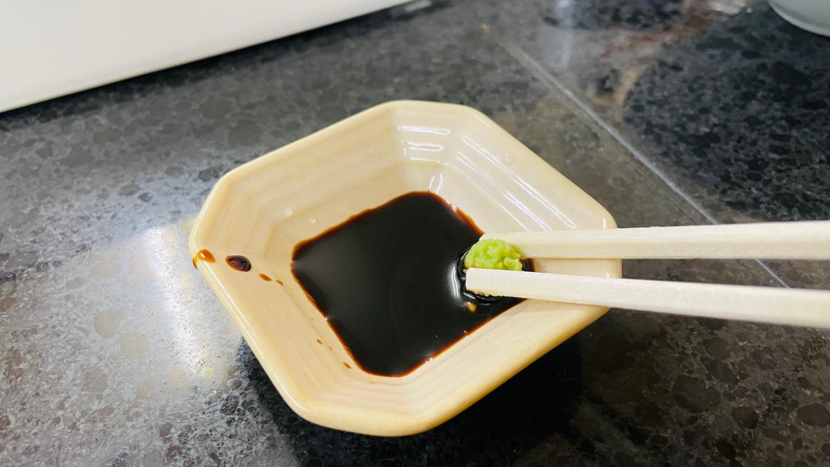 わさびを少々