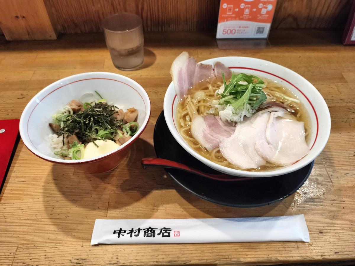 焼豚丼マヨ付きと7月限定冷やし