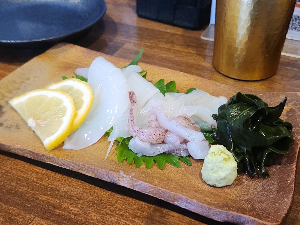 剣先イカのお刺身