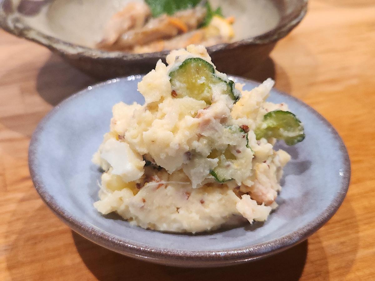 新じゃがのポテサラ