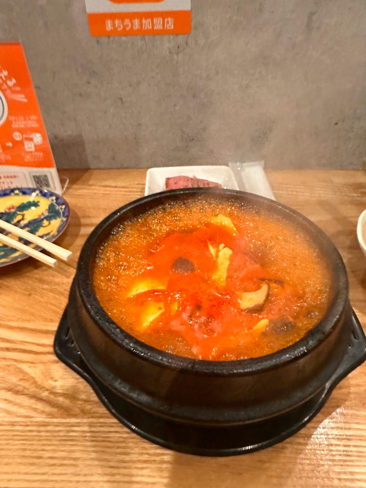 スンドゥブめっちゃ美味しい