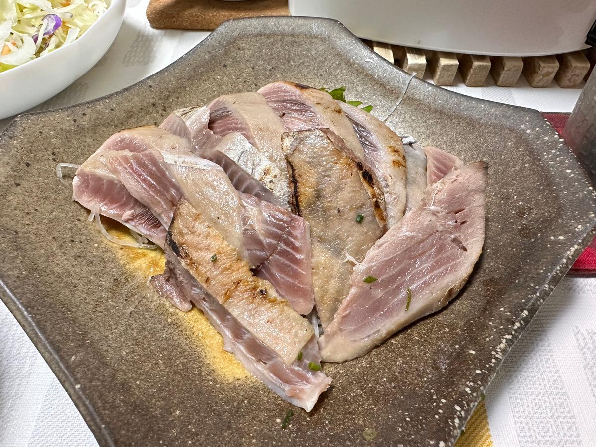 カツオの腹身 炙り