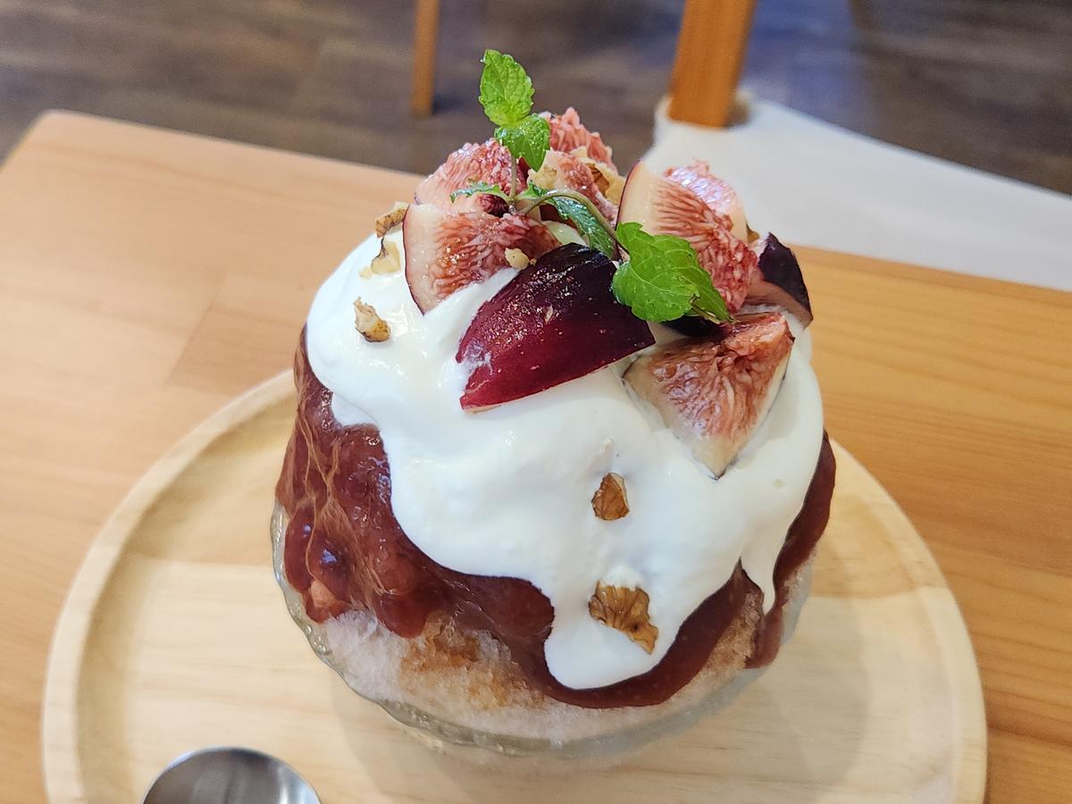 まず無花果の美味しさに感動✨
