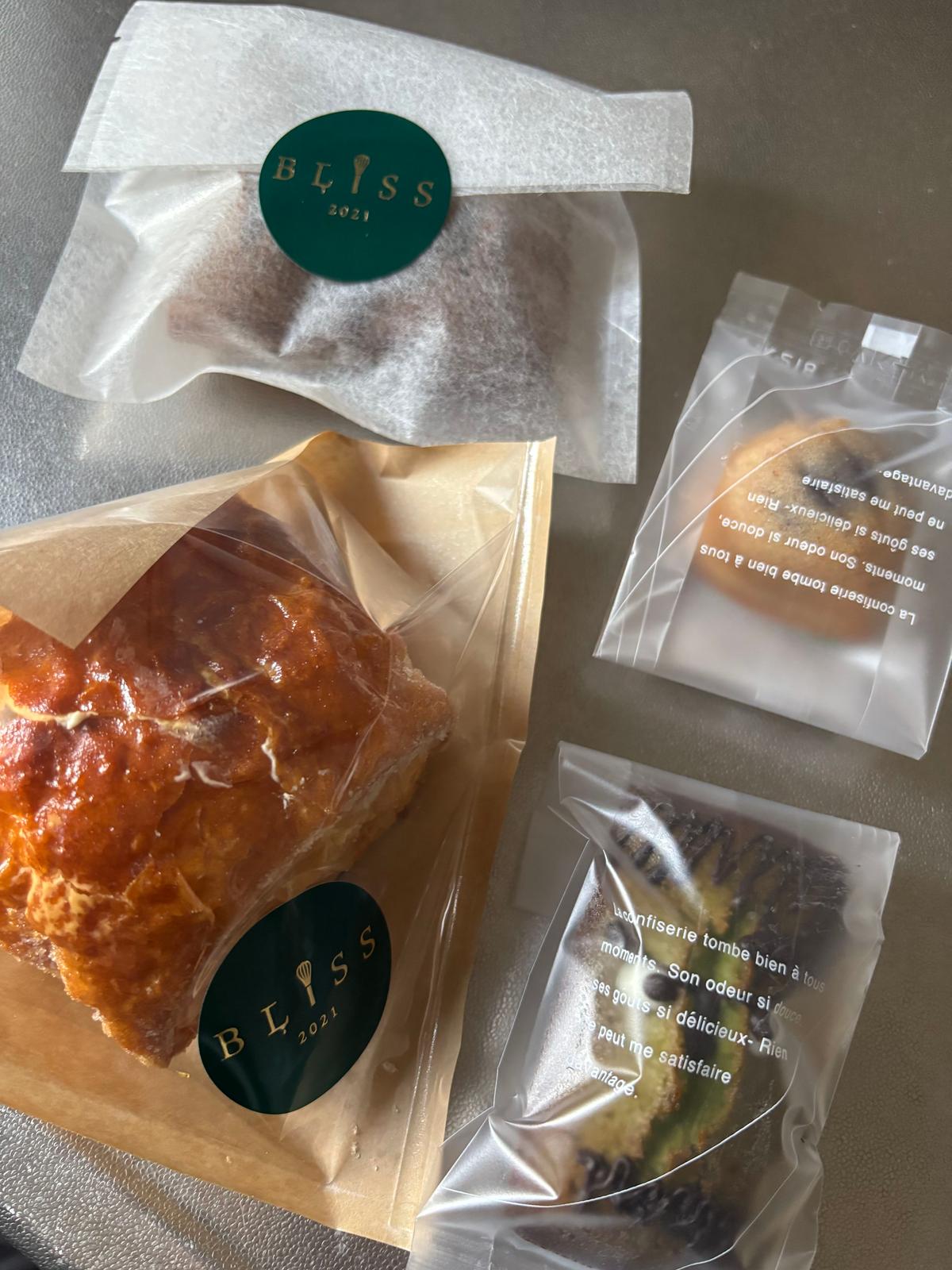 ミルフィーユ、栗フィナンシェ、焼きたてフィナンシェ、フランケン玉露フィナンシェ