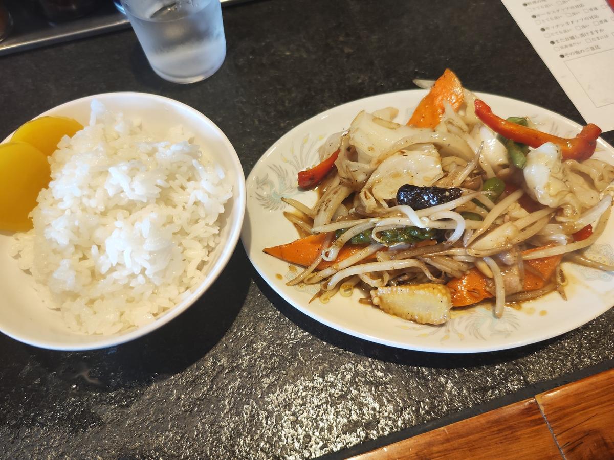 野菜炒定食