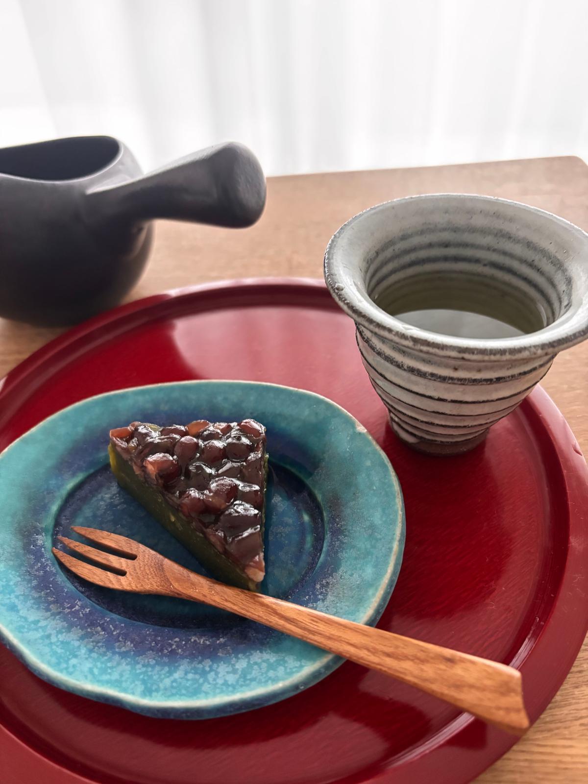 水無瀬は抹茶のお味。黒糖風味