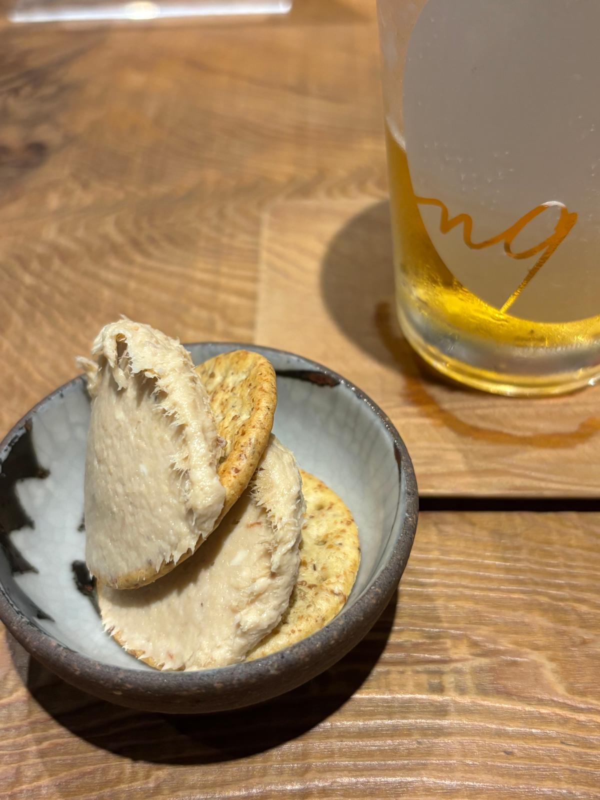 お通しとビール