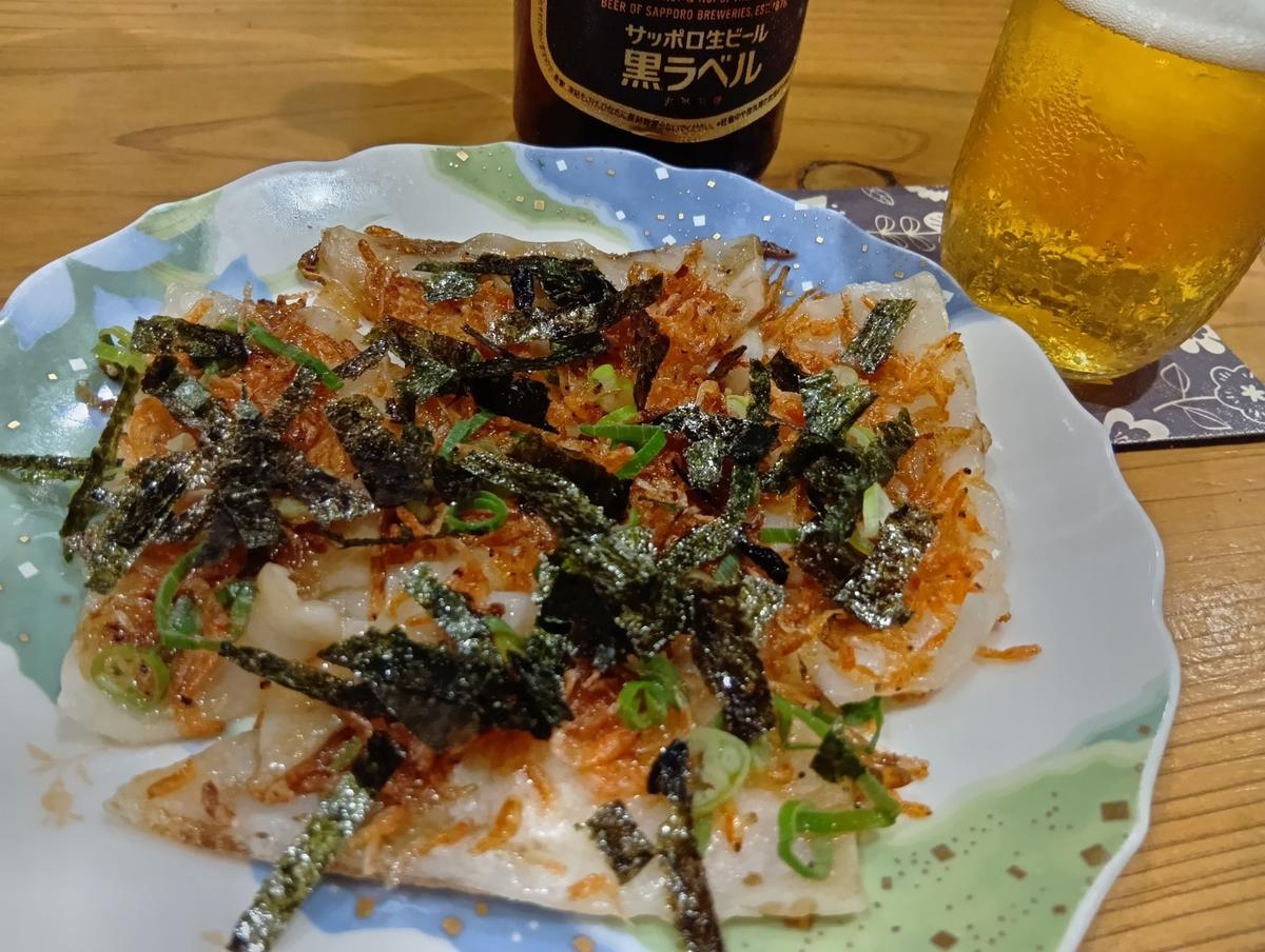 餅和風ピザ