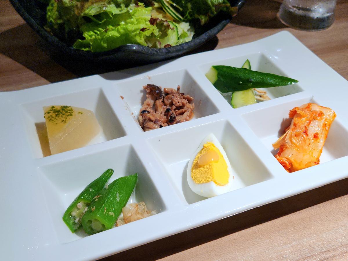 お野菜中心なのが嬉しい前菜!