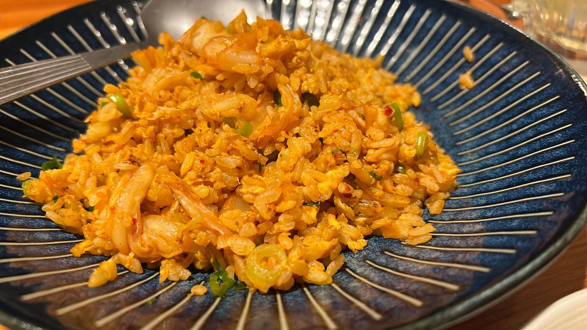 キムチチャーハンで締めくくり