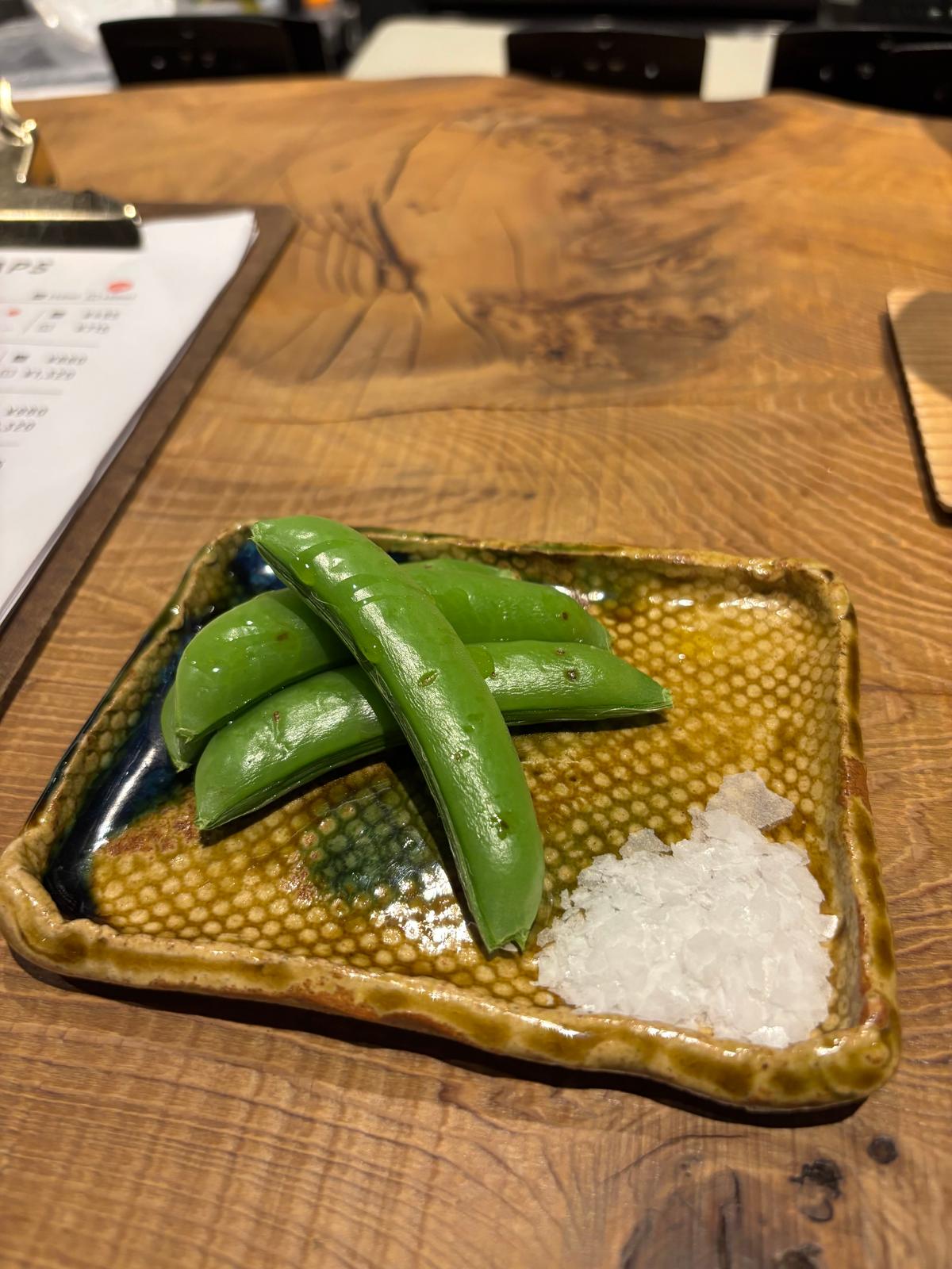 甘いスナップエンドウ